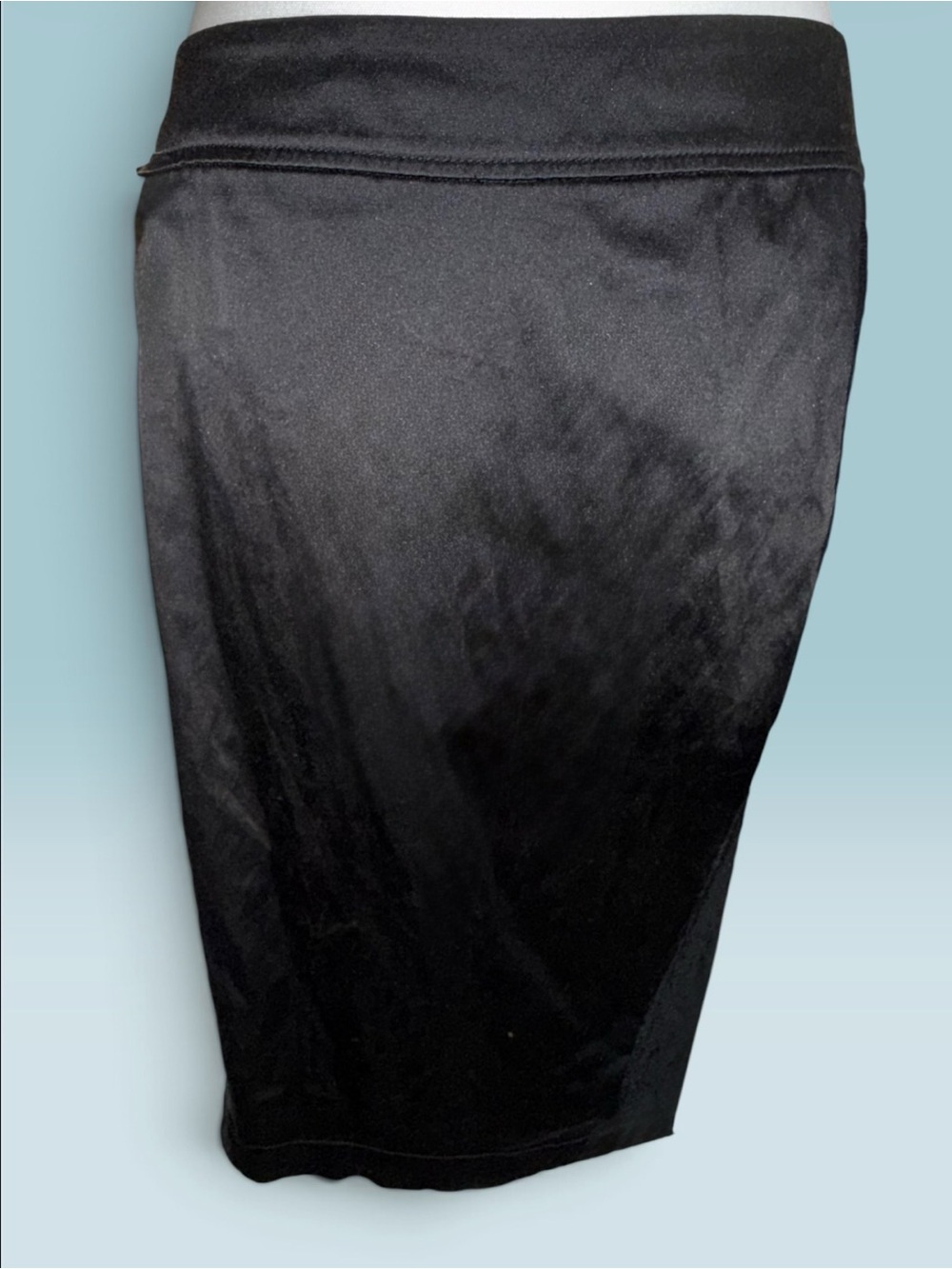 torrid Black Pencil Skirt With Satin and Lace Panels On Both Sides